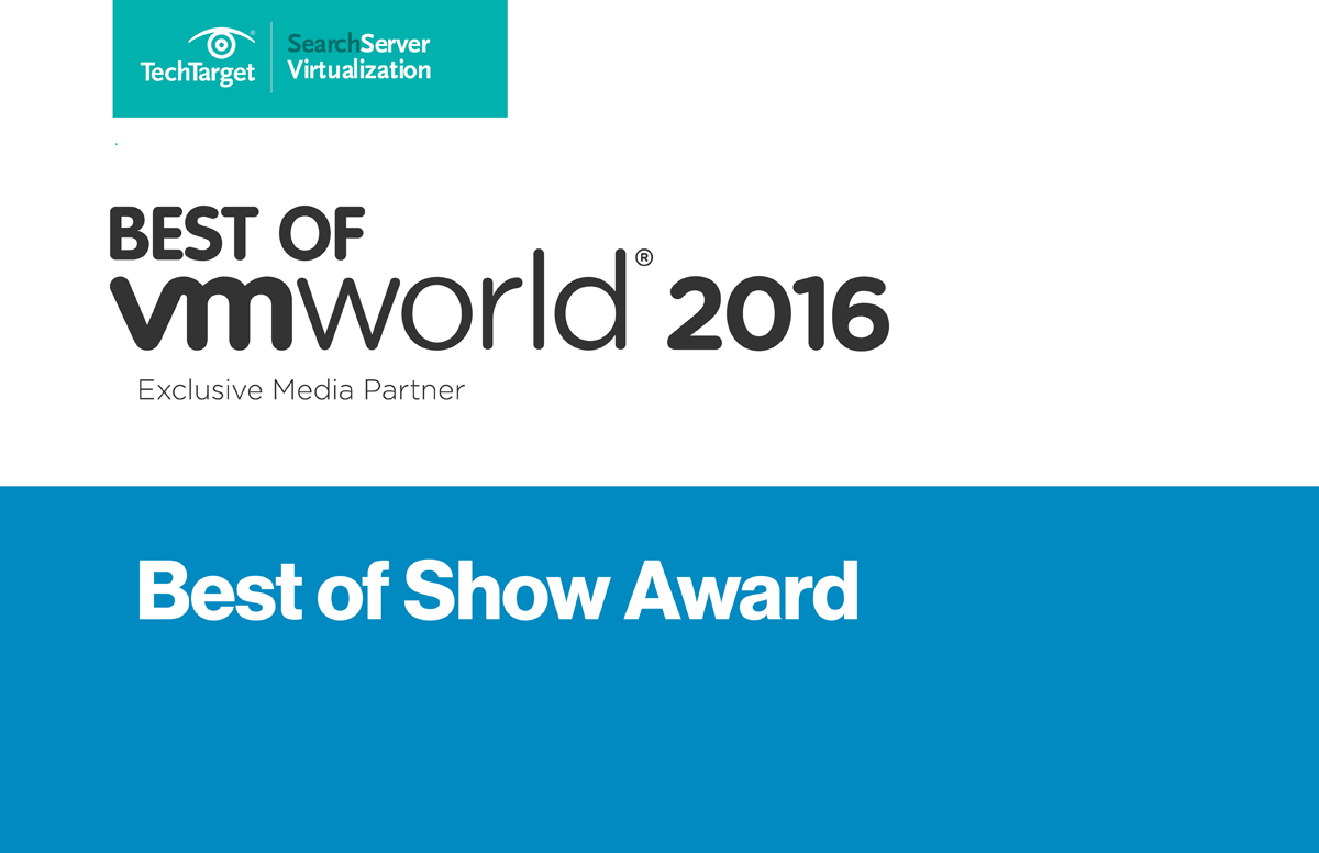Best of show award VMWorld 2016